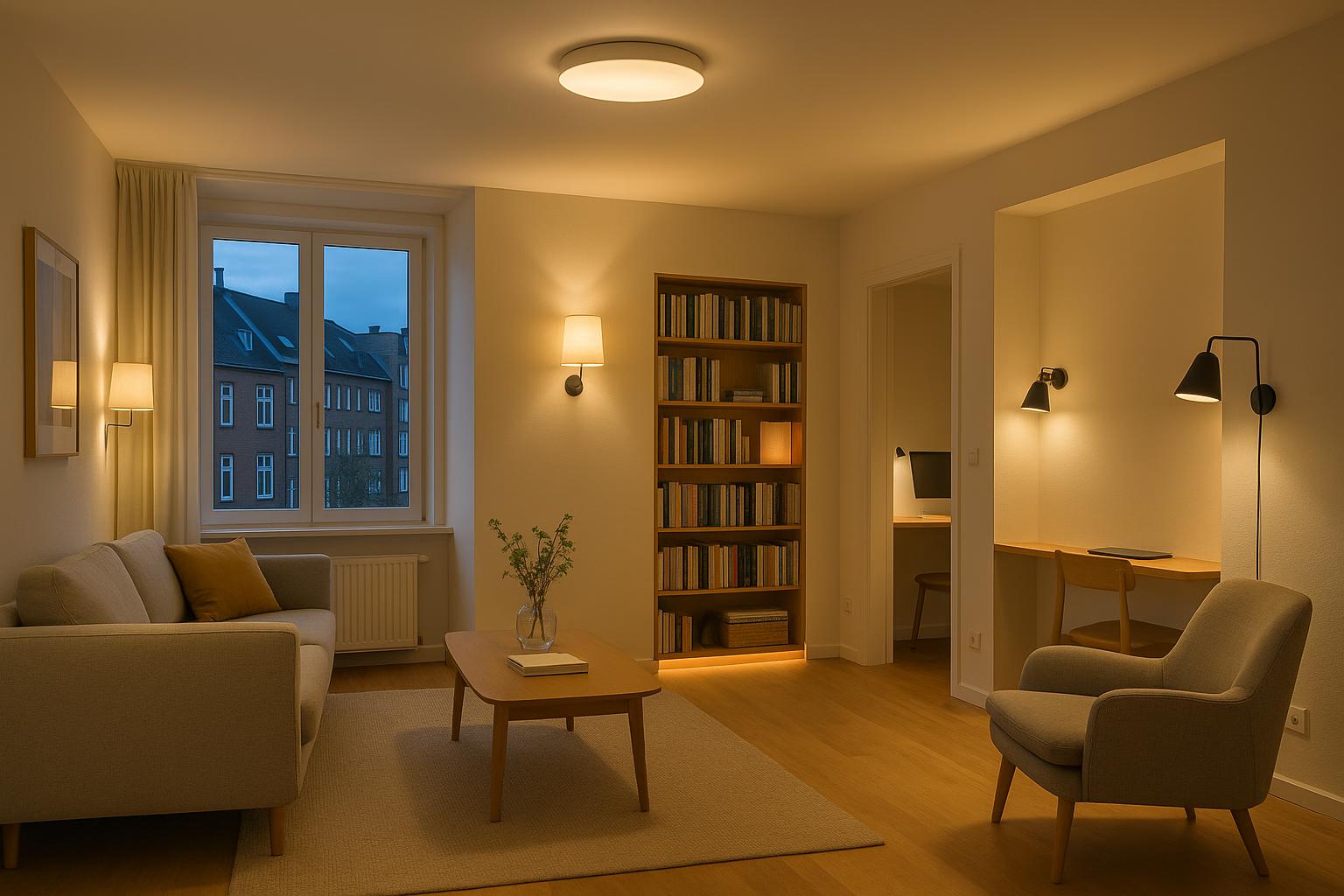 Beleuchtung im Wohnzimmer: So entsteht wohnliches Licht mit Stil