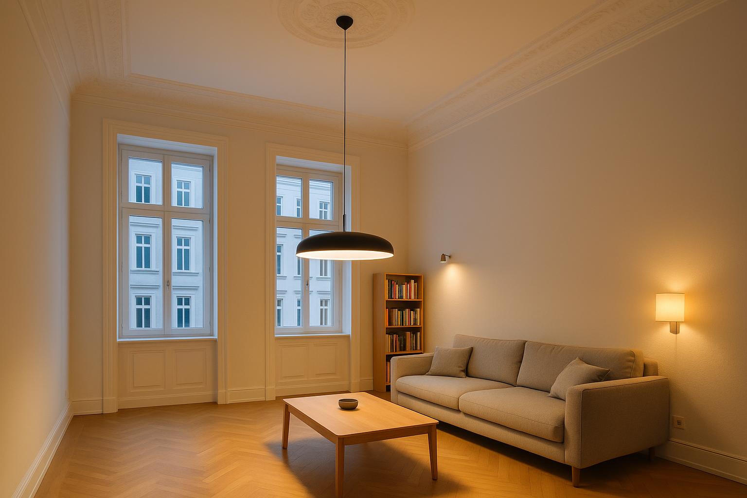 Beleuchtung im Wohnzimmer: So entsteht wohnliches Licht mit Stil